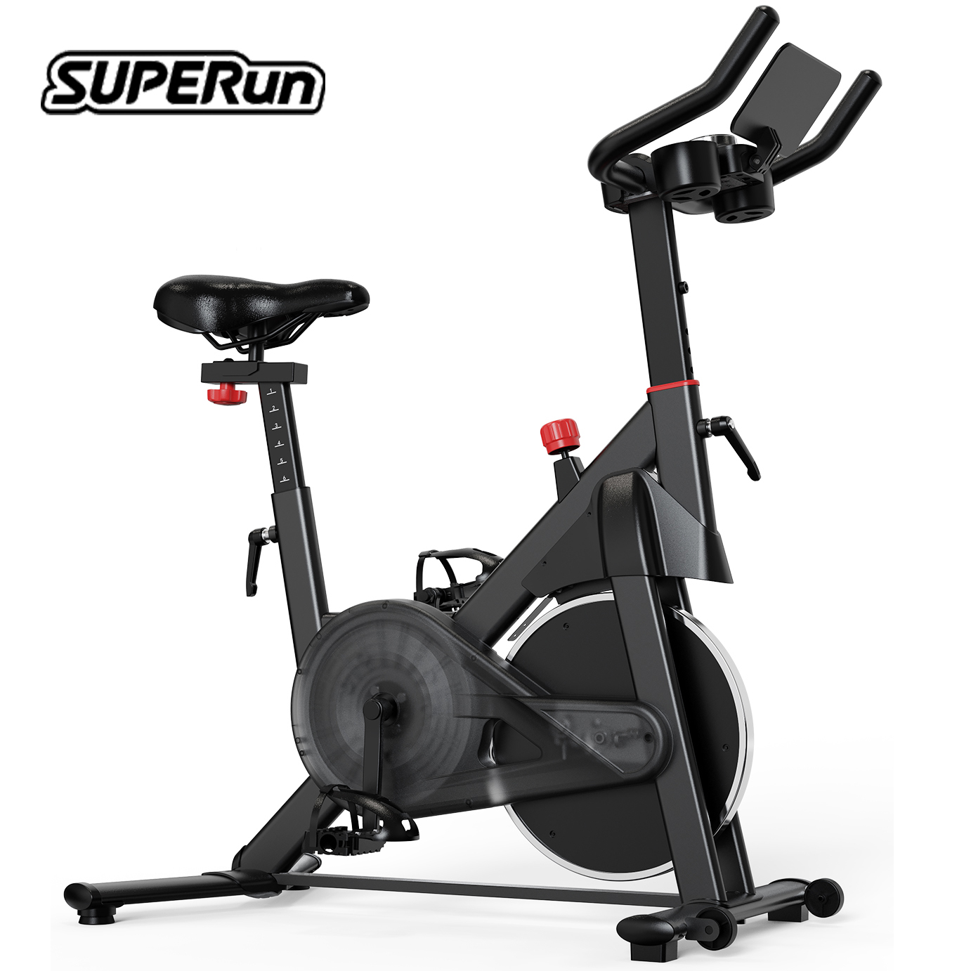 Rower treningowy Superun, 32-stopniowe rowery stacjonarne z oporem magnetycznym do domu, rower treningowy o niskim poziomie hałasu do domu