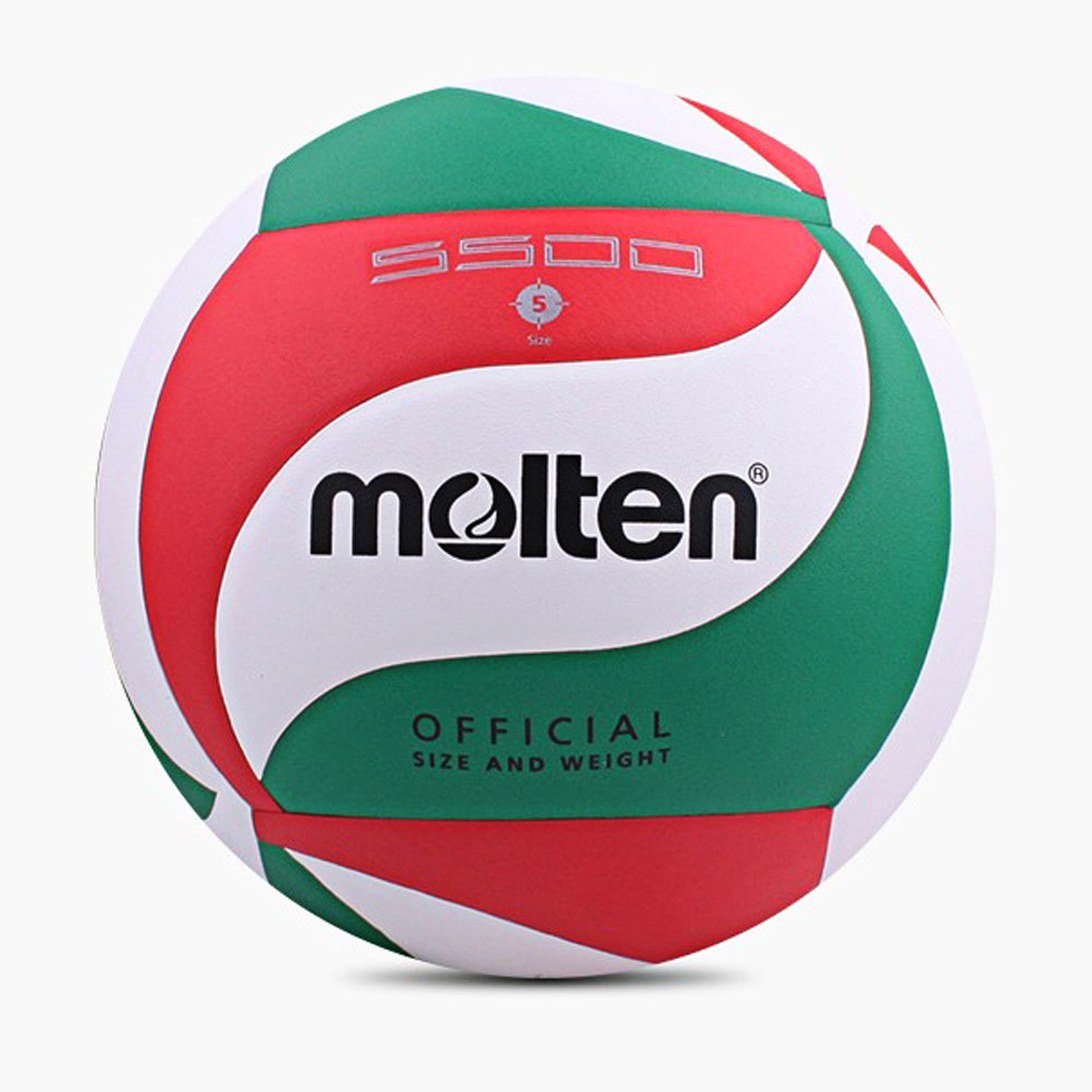 ลูกวอลเลย์บอลพิมพ์ลาย Model5500/6000ขนาด5ลูกวอลเลย์บอลของขวัญคริสต์มาสกีฬากลางแจ้งการฝึกซ้อมปั๊มเสริม + เข็ม + กระเป๋า