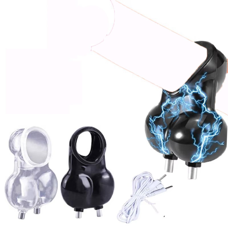 SM elektro elektro Shock skrotum lengan bola seks alat perenggang kandang kesucian cincin skrotum cincin pria Medis elektro merangsang mainan seks Kit
