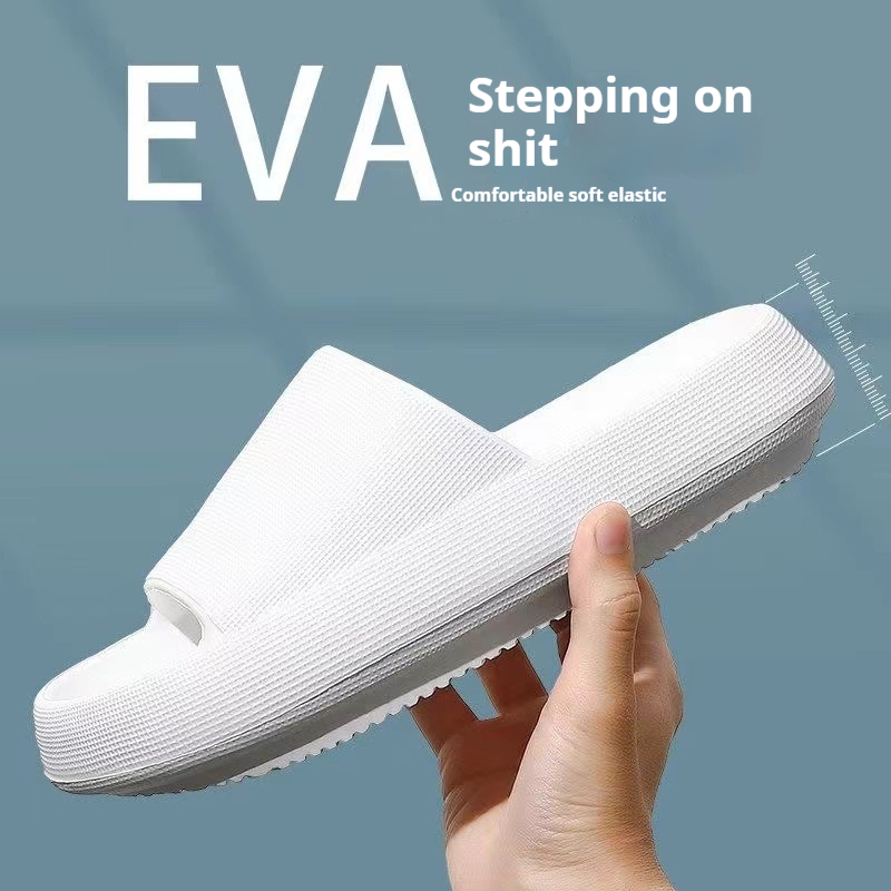 Eva's Simple Herren-Hausschuhe für Herren, Größe 45, Poop-Hausschuhe. Tragen Sie im Sommer eine rutschfeste Schuhe mit weicher Sohle. Und Damenhausschuhe