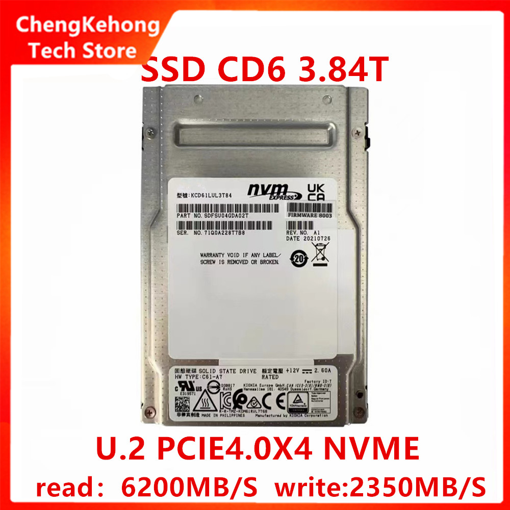 Ssd para kioxia CD6-R 960g 3.84t u.2 4.0 interface pci-e u.2 empresa unidade de estado sólido original novo
