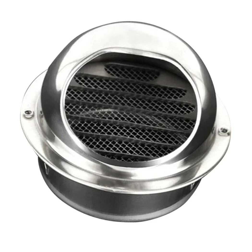 ステンレス鋼のエキゾーストキャップ,壁の排気口,直径100mm/150mm,部品なし,エアグリル