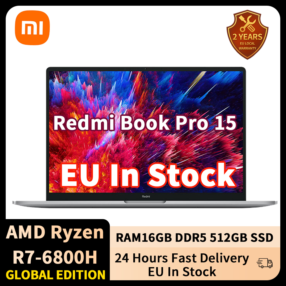Xiaomi Redmibook Pro 15 Laptop 15,6 cala 3,2 K 90 Hz PC AMD Ryzen R7 6800H 16 GB 512 GB SSD Mi Notebook Pc EU W magazynie