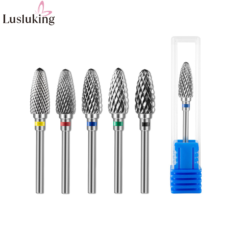 Brocas de Aço Rápido para Unhas, Acessório Elétrico para Manicure, Fresas para Remoção de Esmalte em Gel, Ferramentas para Unhas, E-fresas