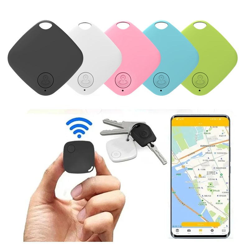 Mini traceur Bluetooth 5.0, dispositif anti-perte, rond, pour animaux de compagnie, sac pour enfants, suivi de portefeuille, localisateur intelligent