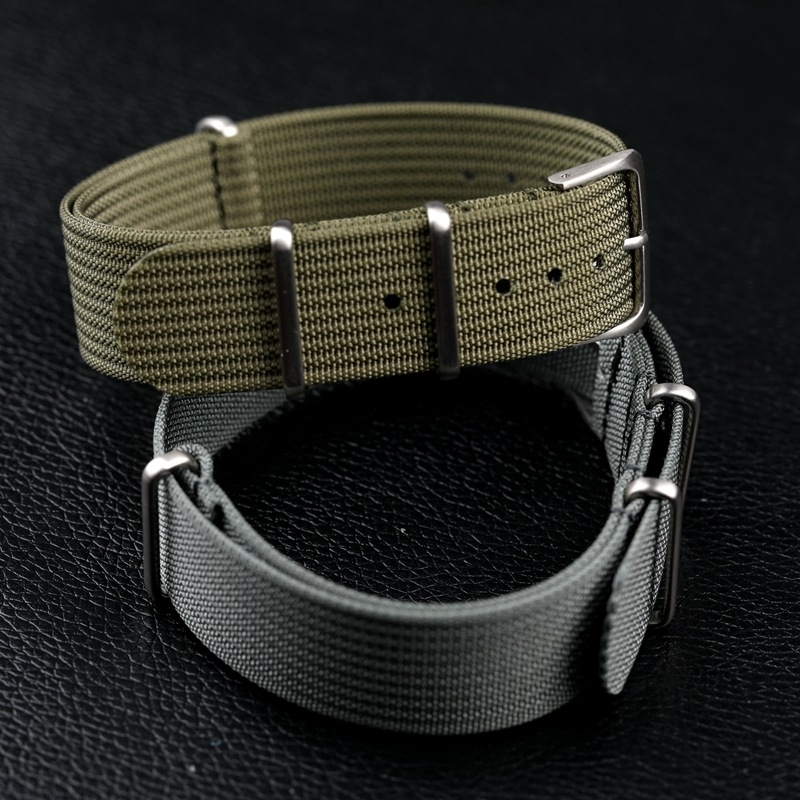 Bracelet côtelé pour bracelets de montre en tissu balistique bracelet de montre 18mm 20mm 22mm Premium haute qualité en Nylon Nato accessoires de montre 2055