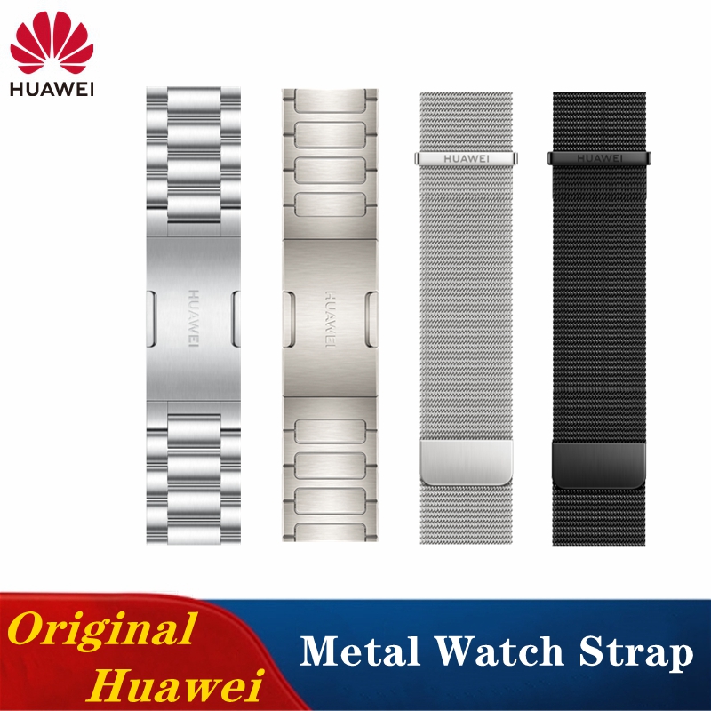 Oryginalny pasek do zegarka Huawei Watch 5 46mm GT5pro GT6pro, tytanowa bransoleta GT2/3/4 46mm, 22mm, mediolański pasek ze stali nierdzewnej.