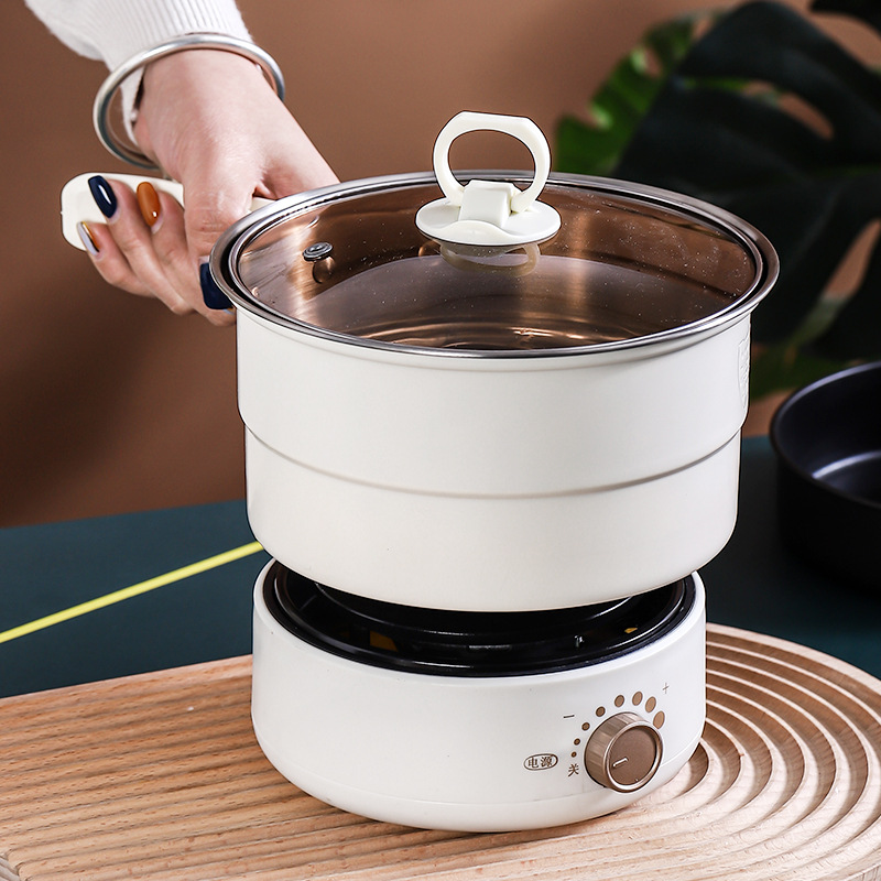 Panela elétrica quente para mingau de bebê, multicooker, guisado, aquecimento, ovos, sopa, macarrão, vaporizador de arroz, panela de cozinha, plugue ue