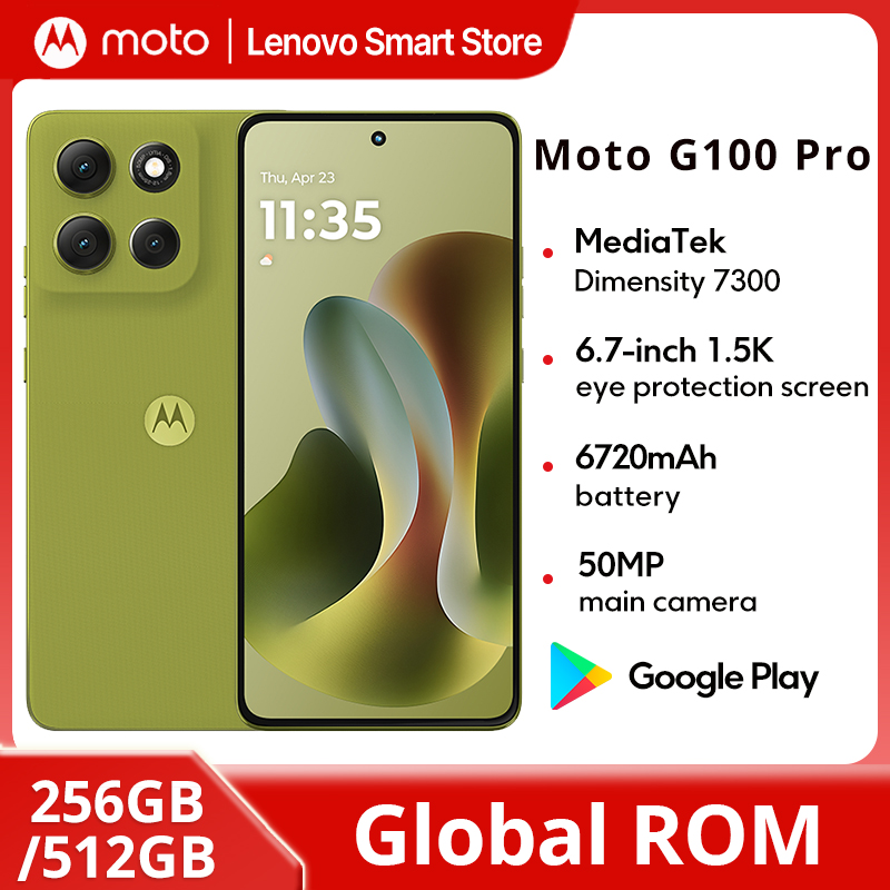 Motorola Moto G100 Pro SmartPhone Dimensity 7300 Global ROM  6.7-inch 1.5K pOLED 120Hz Display 50MP AI Camera 6720mAh Cellphone
