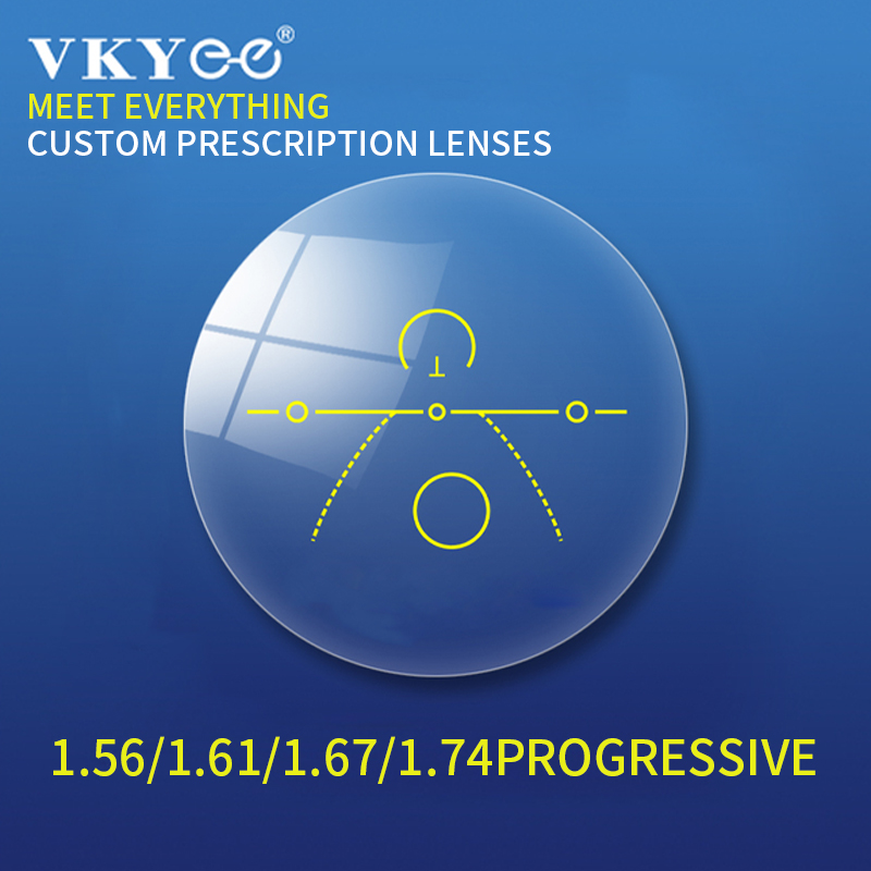 Lentes ópticas VICKI CR39 1,56/1,61/1,67/1,74 lentes graduadas personalizadas profesionales multifocales progresivas