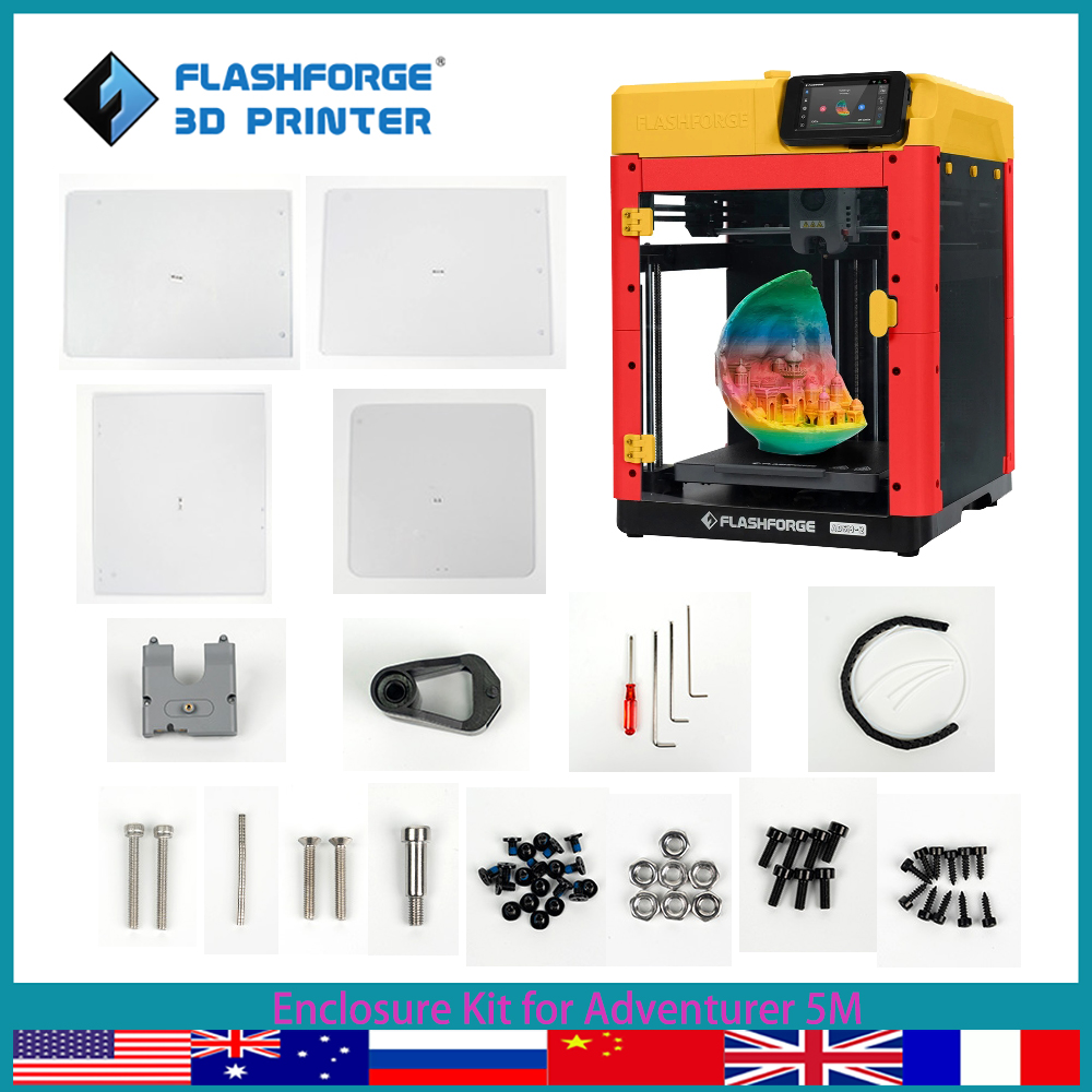 Kit de panel de carcasa Flashforge para el kit de piezas de impresora 3d Adventurer 5M hace impresión más silenciosa