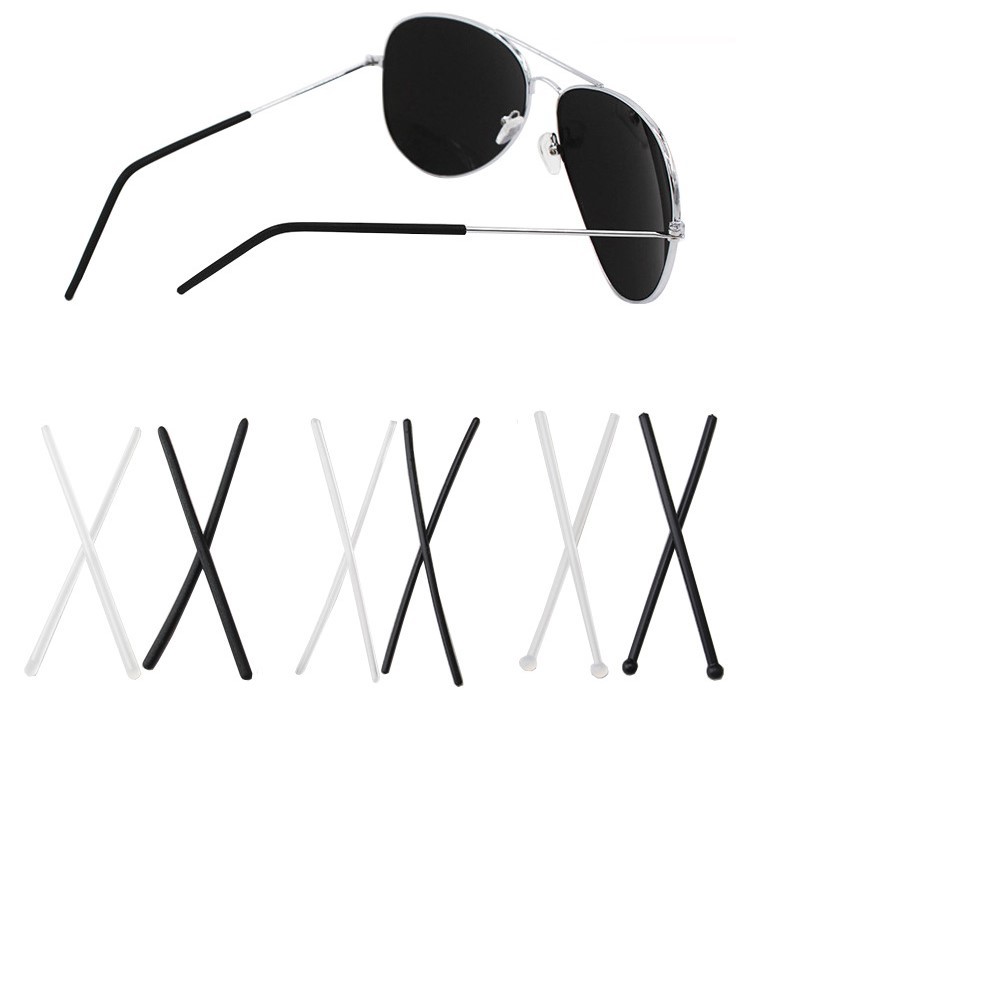 10pcs(5pairs) New Anti Slip Glasses Temple Tips Accessories Optical Frame Temples Eyeglasses Silicone Temple tip