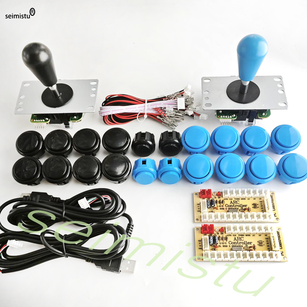 Kit di Copia SANWA per Macchina da Gioco Arcade, Console Fai-da-Te, Pulsanti per PC Raspberry Pi, Controller USB a Latenza Zero