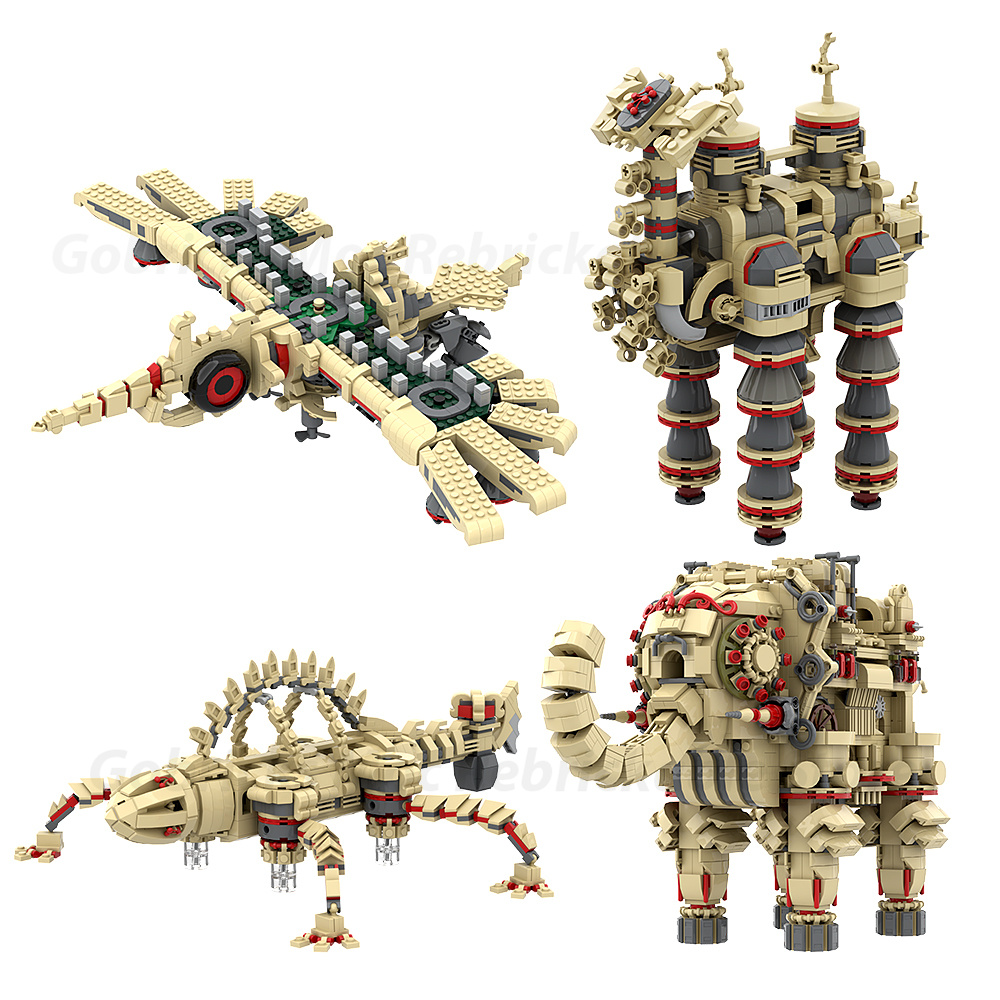 MOC Divine Beast Vah Naboris Serie Baustein Set Spiel Figur Vah Medoh Ruta Rudania Monster Ziegel Spielzeug Geschenke