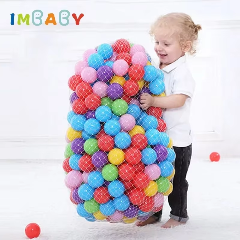 Сенсорные шарики IMBABY Ocean для детей, 5,5-7 см, пластиковые шарики для сухого бассейна/манежа, нетоксичные игрушки, разноцветные, для снятия стресса, для жонглирования