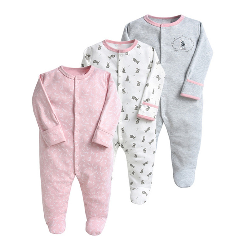 3 Teile/los Neue Frühling Herbst Marken Neugeborenen Kinder Kleidung Baby Junge Mädchen Baumwolle Kleidung Lange-Sleeve 0-12M Baby Strampler