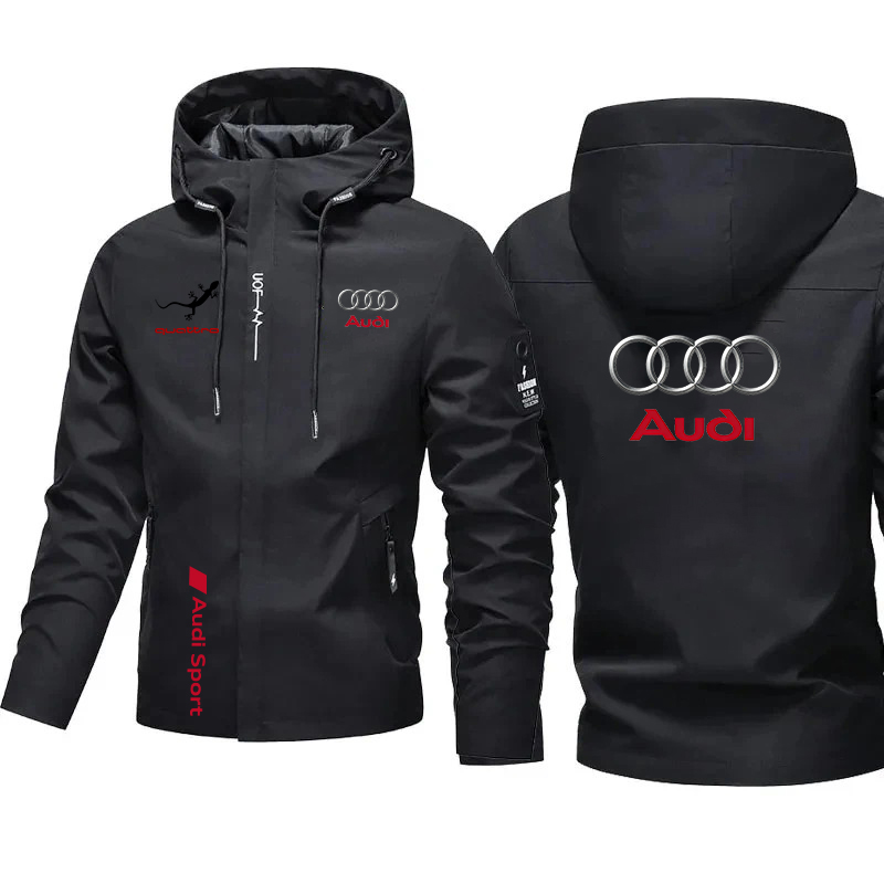 Cappotto Sportivo Casual Audi, Nuovo Cappotto alla Moda da Uomo, Stile Sportivo Outdoor, Cappotto Casual Urbano da Uomo, Consegna Rapida