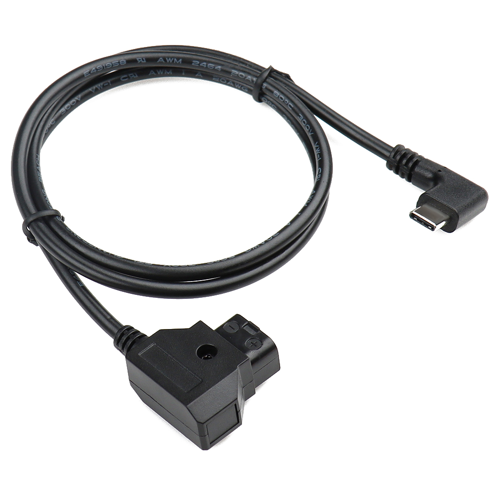 【LANO】Câble d'alimentation D-TAP vers Type-C, cordon d'alimentation pour batterie, entrée D-TAP vers sortie USB C, câble de charge pour batterie V-Mount