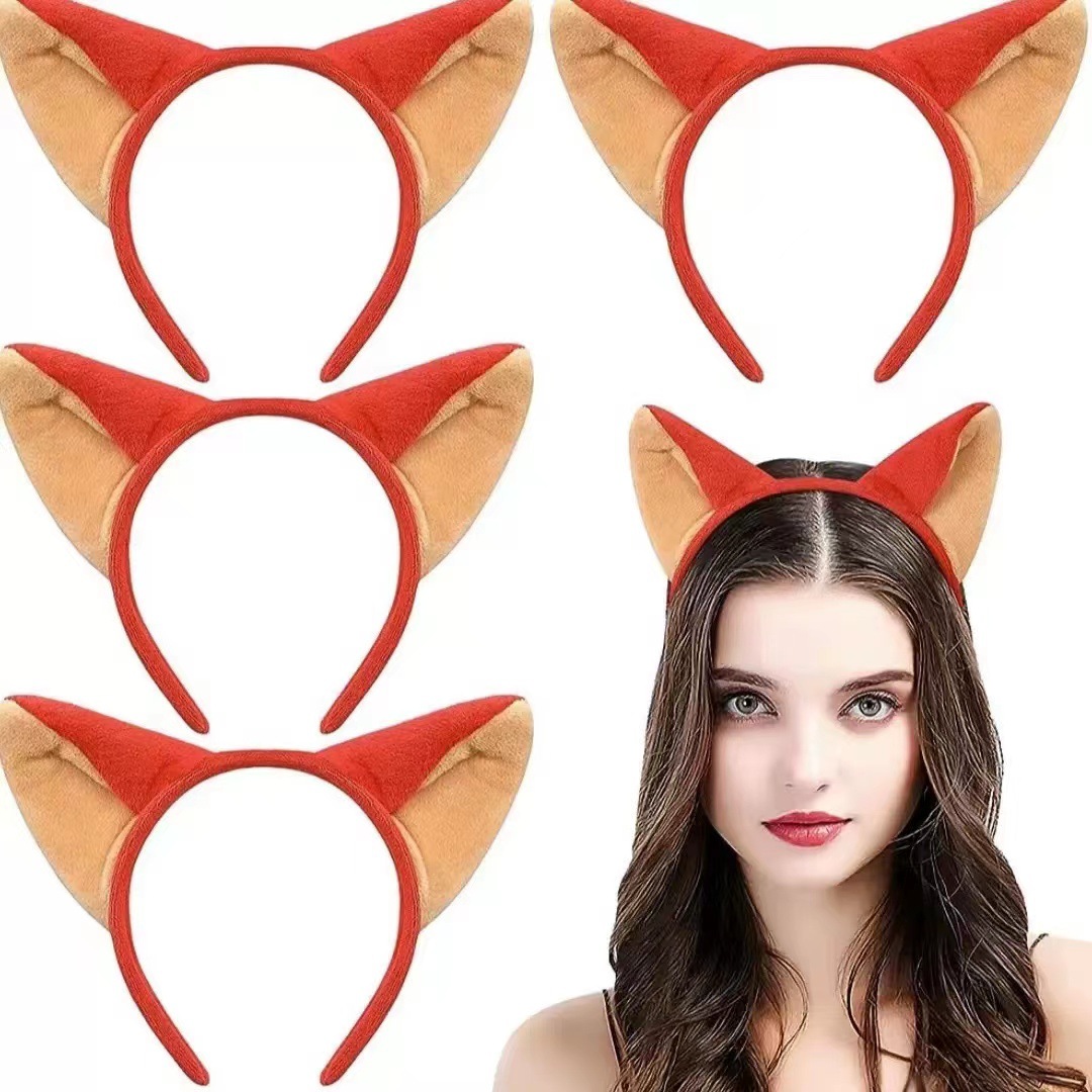 Sheriff Judy rabbit ear headband cosplay fox headband amusement park photo check-in cartoon headband