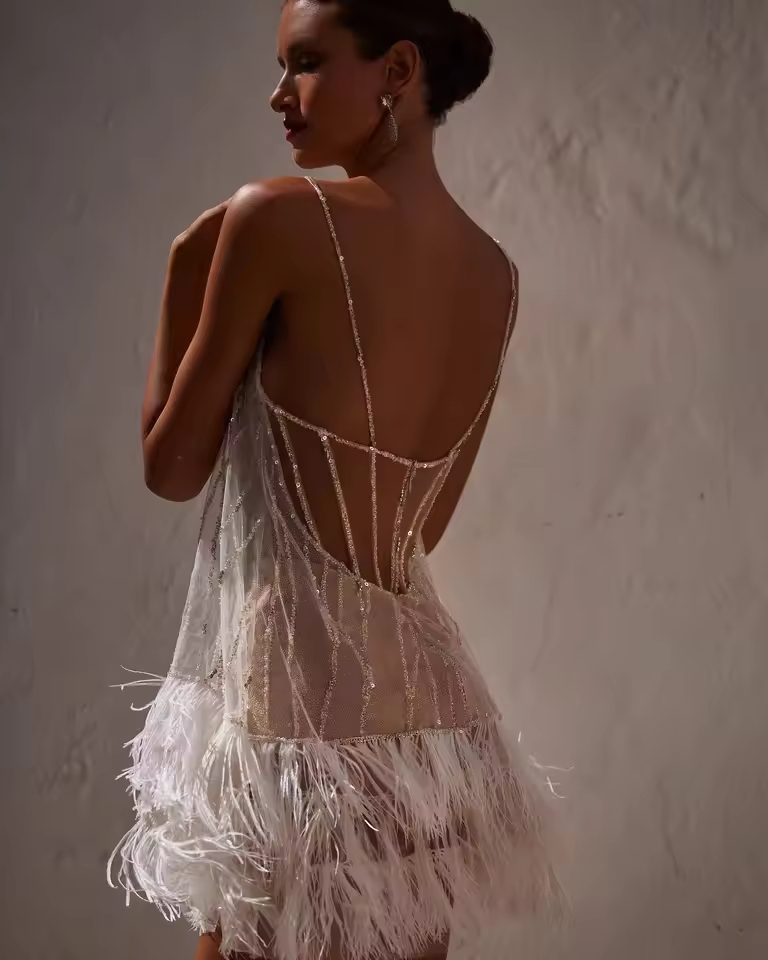 Elegancka, cekinowa, obcisła mini sukienka z siateczki, modna sukienka na imprezę klubową z frędzlami, odkryte plecy, seksowna sukienka damska na ramiączkach z odkrytymi ramionami, sukienka mujer.