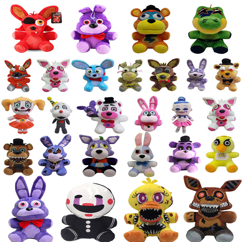 Five Night At Freddy Fnaf, милые плюшевые игрушки, игровая кукла 18 см, медведь Bonnie Foxy, мягкие куклы с героями мультфильмов, игрушки Freddy для детей, подарки