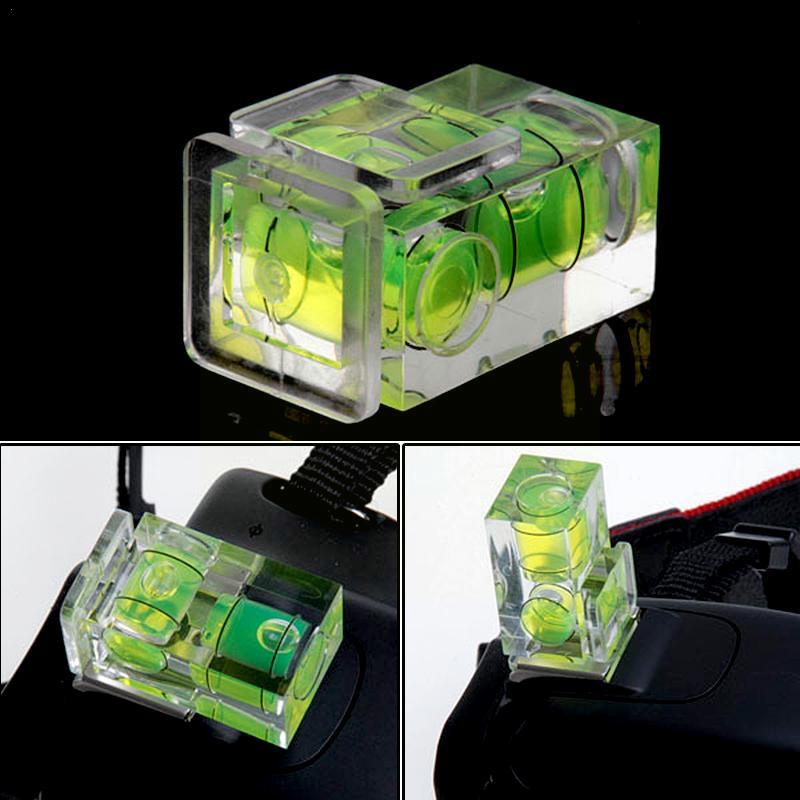Universal 3 แกนรองเท้าร้อนคงที่ Bubble Spirit Level 3D Spirit Level สําหรับ Canon/Nikon/Pentax กล้อง DSLR การถ่ายภาพ Accessor I8I6
