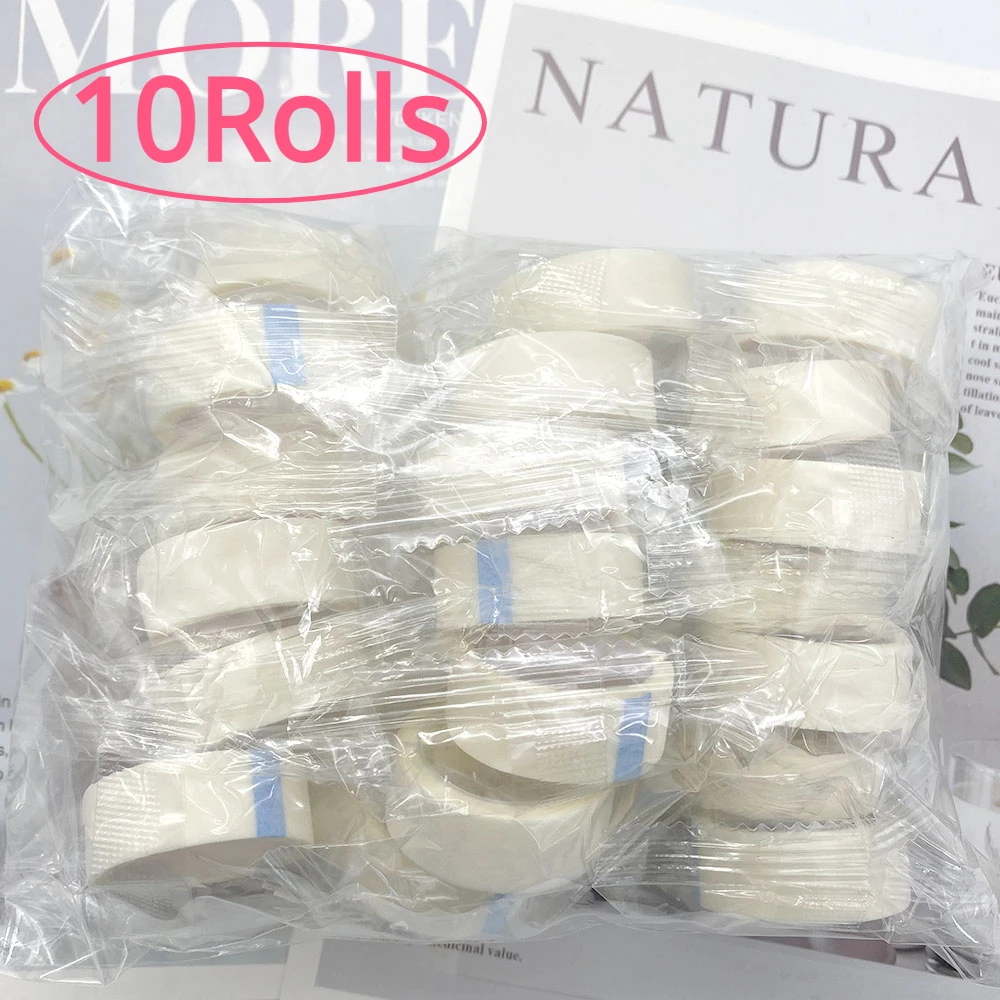 10 ม้วน EyelashTape 9M Eyelash EXTENSION Professional Patch Under Eye Patches เทปที่มีสีสัน Breathable Lash EXTENSION อุปกรณ์