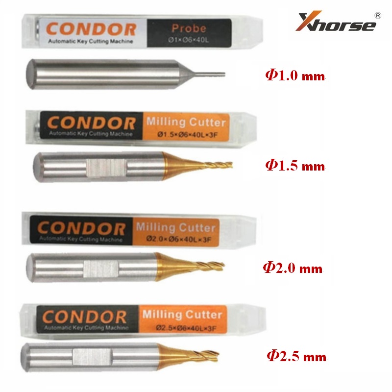 For IKEYCUTTER XC-MINI/XC-007/Dolphin XP-005 Key Cutting Machine Xhorse CONDOR Milling Cutter/Probe