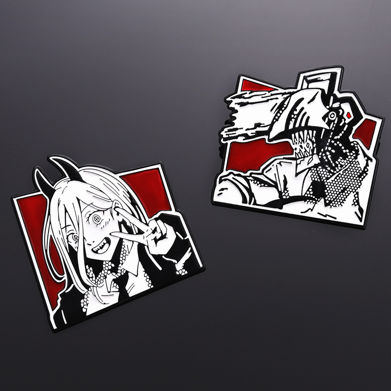 Chainsaw Man ป้ายโลหะอะนิเมะญี่ปุ่น Power Enamel Pin เข็มกลัดสาวน่ารักการ์ตูน Lapel Pins สัญลักษณ์แฟชั่นเครื่องประดับอุปกรณ์เสริม