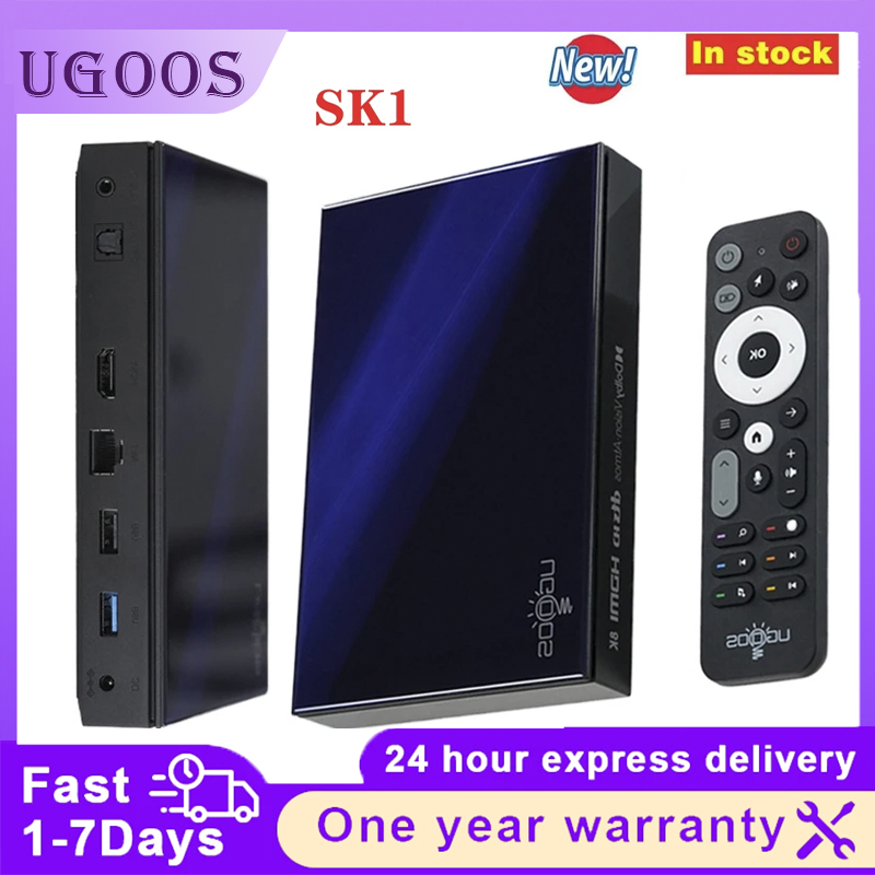2024 nuevo Ugoos Sk1 TV Box Amlogic s928xk Android 11,0 decodificador TV Box 128GB 8GB Wifi 6 BT5.2 1000M Dolby Widevine L1 DTS soporte