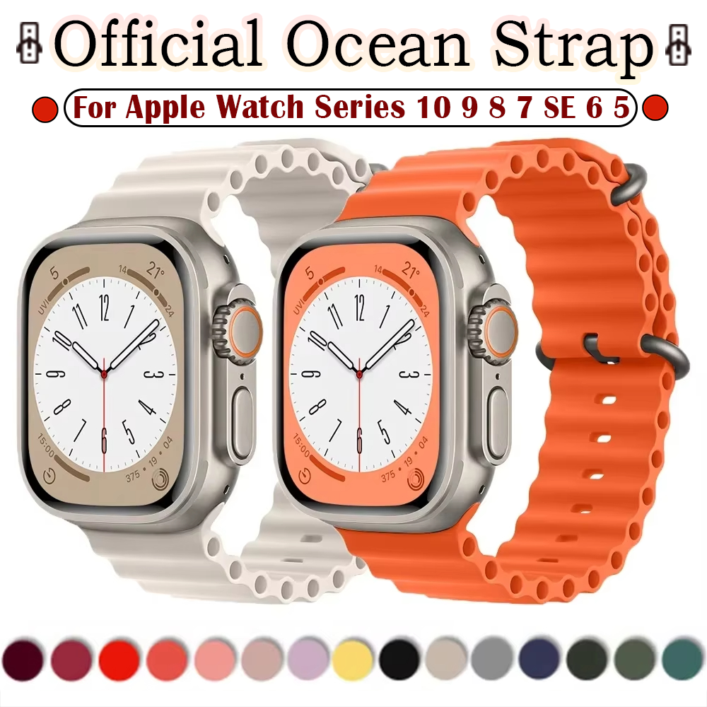 Correa de Silicona para Apple Watch 10, Correa Deportiva de 46mm 45mm 44mm Ultra 2 49mm 40mm 41mm, Correa para iWatch Series 10 9 7 SE