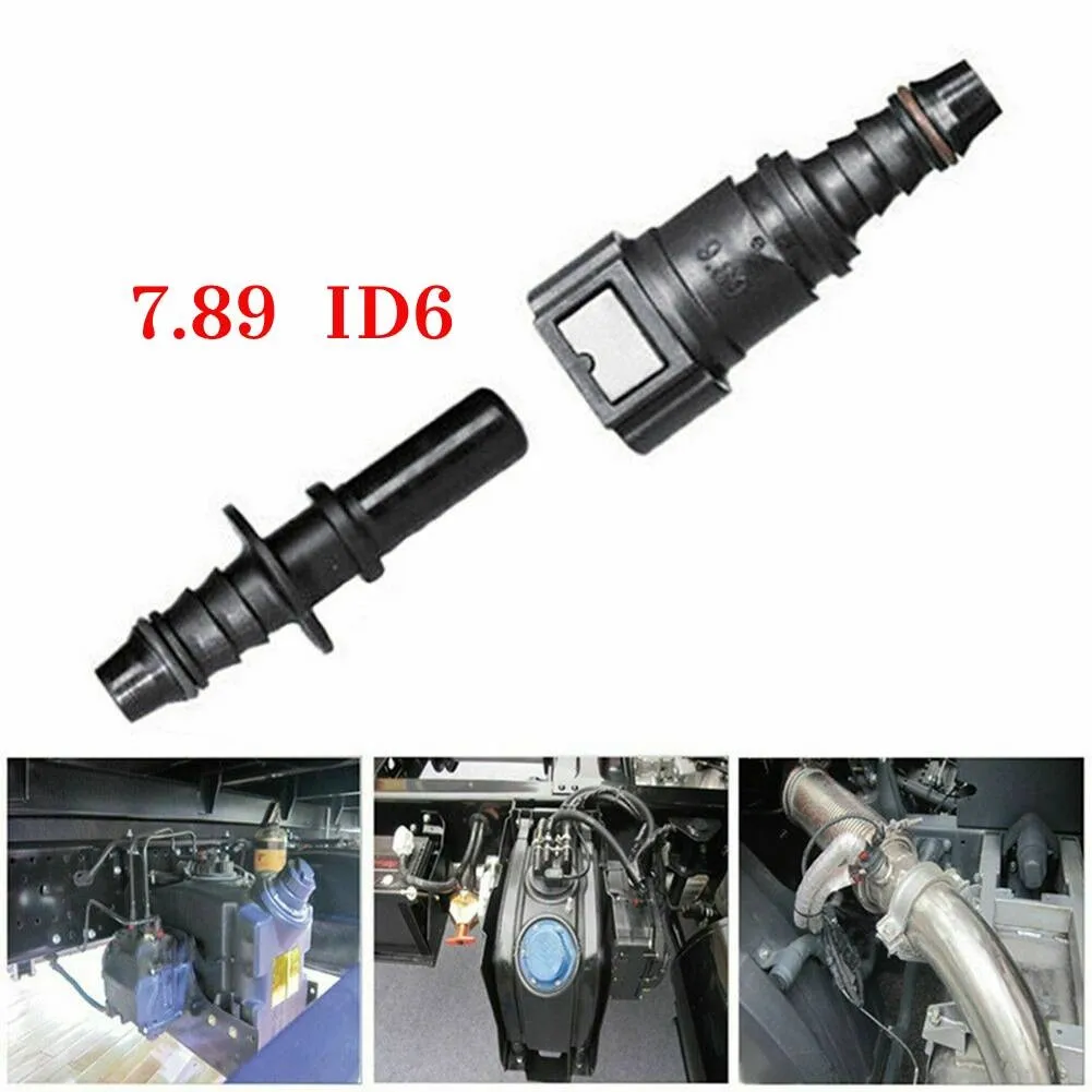 Manguera acopladora de línea de combustible para coche, conexión rápida ID8 7,89 9,89 11,8, adaptador de tubo de línea de aceite de nailon y goma, conector de manguera de liberación desconexión