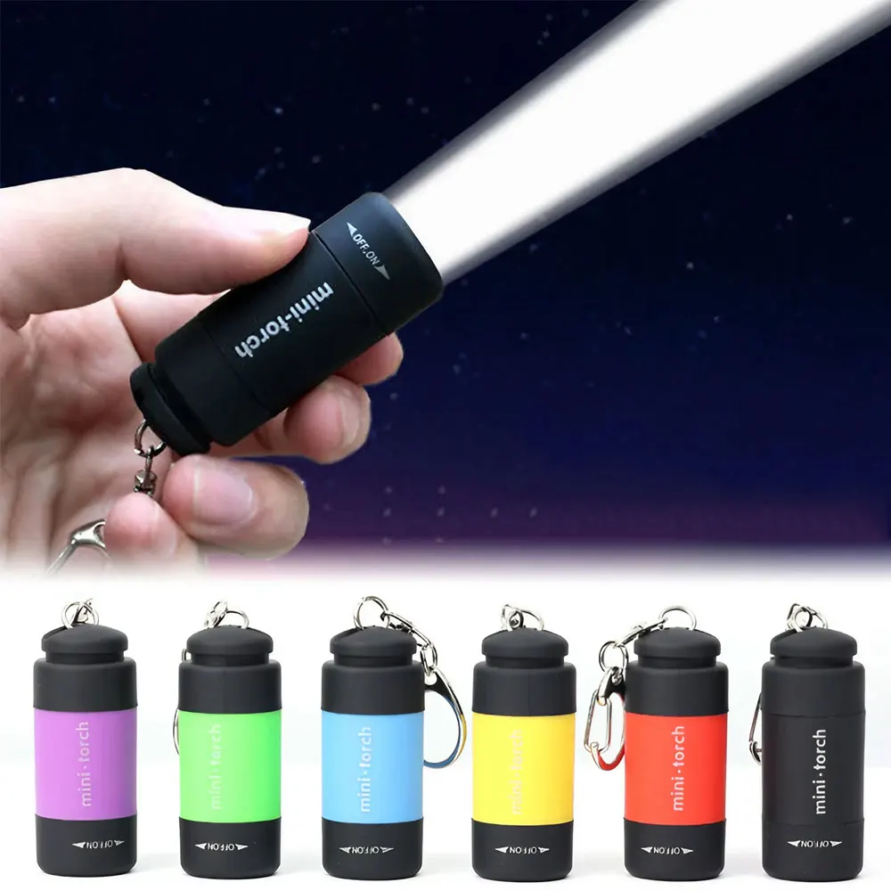 STONEGO Mini-SchlĂŒsselanhĂ€nger-Taschenlampe, USB-Aufladung, LED-Licht, Taschenlampe, wasserdichtes SchlĂŒsselanhĂ€nger-Licht