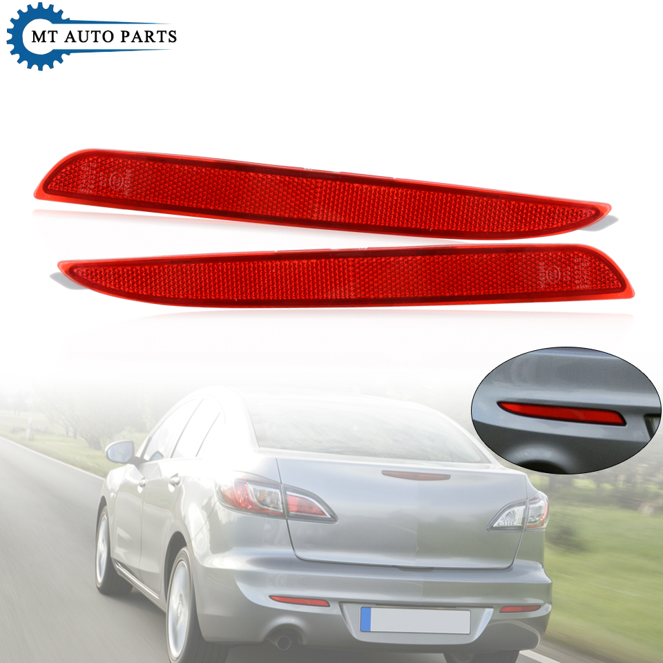 MTAP Sinistra Destra Accessori Auto Paraurti Posteriore Bar Riflettori di Luce Per Mazda 3 M3 Berlina Hatchback BL 2008-2015 Riflettente Della Lampada Della Nebbia