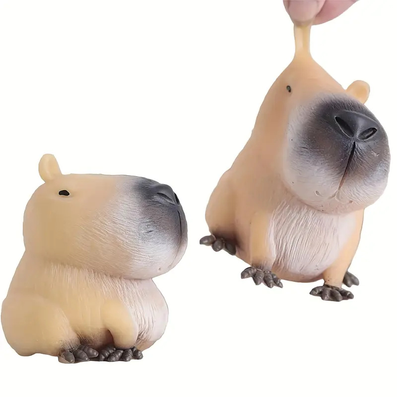 Squishy Leuke Capybara Knijpen Speelgoed Zacht Relax Animal Fidget voor Volwassenen Leuk Speelgoed Halloween Kerstvakantie Feestcadeaus
