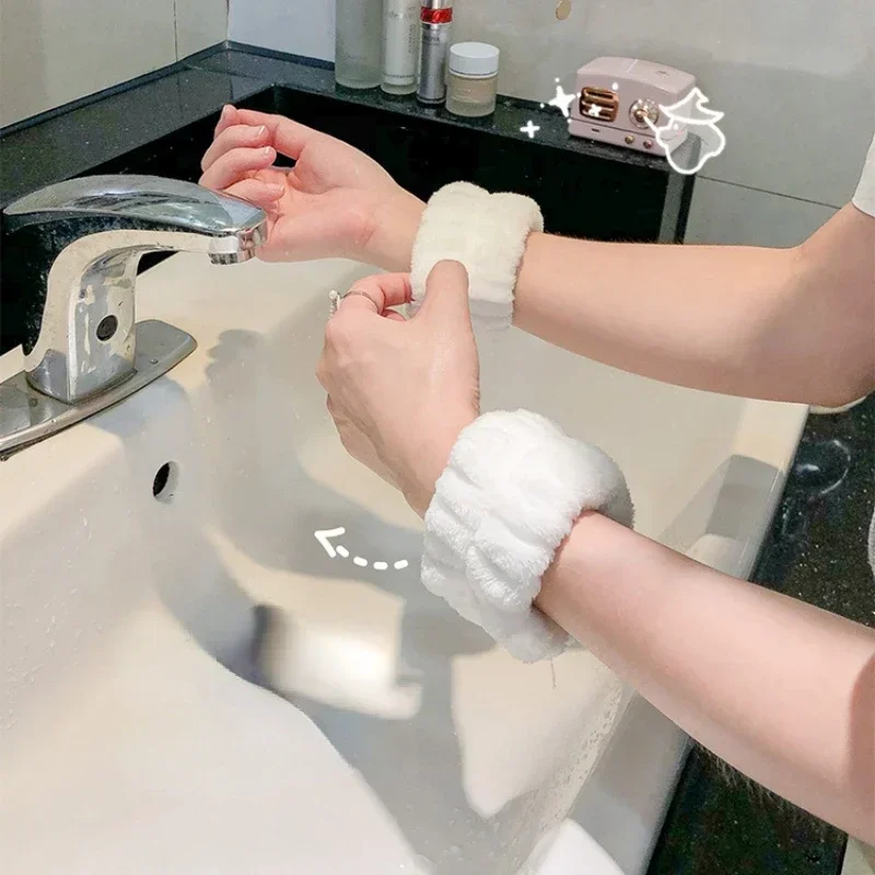 2 uds., un par de bandas para lavar la cara y la muñeca, absorben deportes acuáticos, pulsera para limpiar el sudor, diadema, funda a prueba de humedad, protector de muñeca