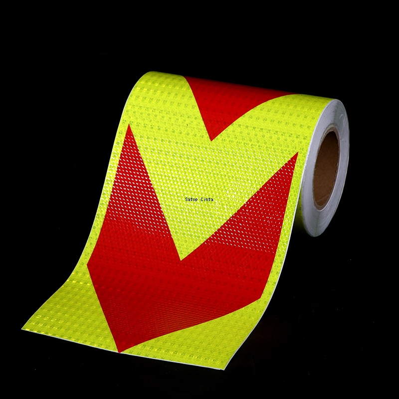 Ruban de sécurité de moulage étanche, bandes réfléchissantes adhésives de bain, autocollants de camion d'avertissement de danger, jaune et rouge, structurels ent, 20cm x 5m