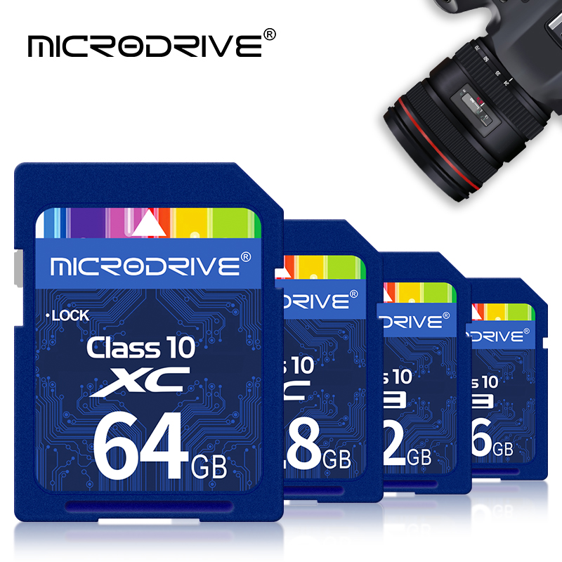 ความเร็วสูง Class10 SD การ์ด 32GB SD การ์ด 128G 64GB 32GB 16GB carte SD การ์ดหน่วยความจํา SD pendrive สําหรับกล้อง Microdrive