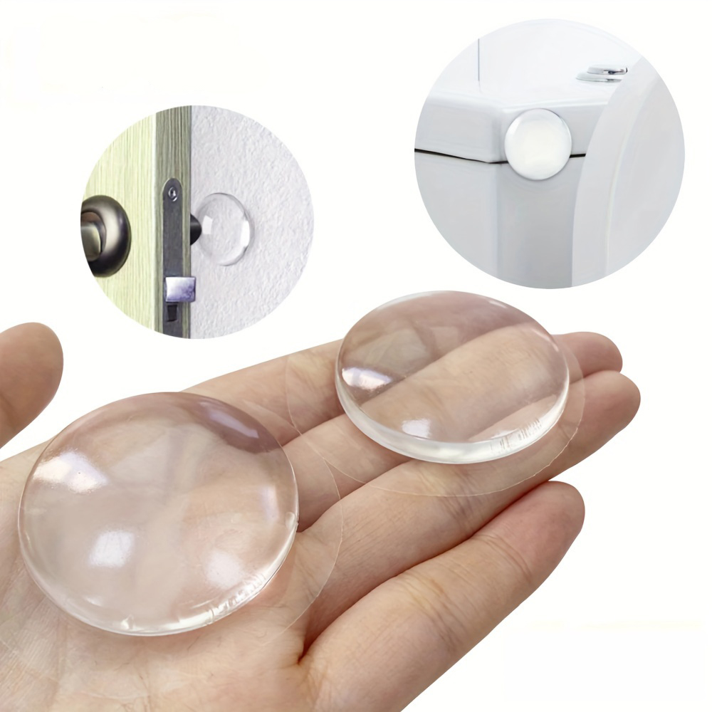 Ronde transparante zachte siliconen antislip deurstopper demper muurbeschermer zelfklevende deurgrepen bumper beschermende plug