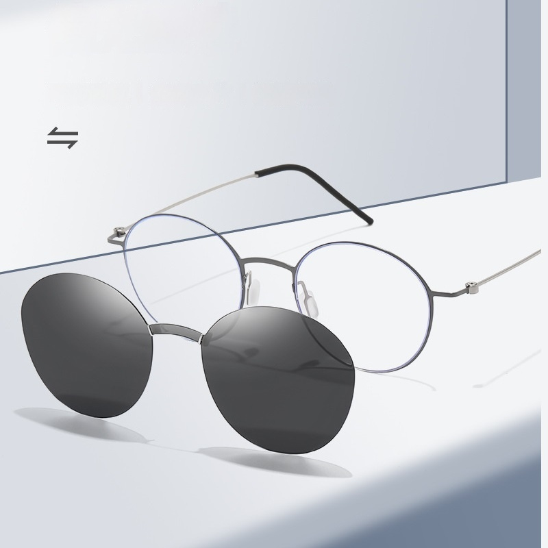 COHK nouveau Style aimant pince sur lunettes cadre tendance lunettes de soleil polarisées pour femmes 2024 marque Design optique ordinateur lunettes