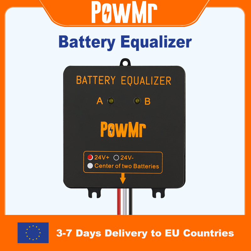 Wyrównywacz Baterii PowMr Balanser Baterii do Systemów 24V 36V 48V Kontroler Ładowania Solarnego do Akumulatorów Żelowych, Kwasowo-Ołowiowych AGM