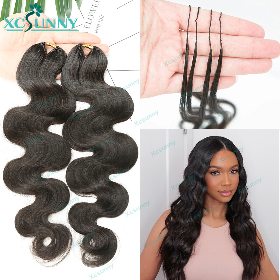 Extensões de Cabelo Humano em Crochê com Ondas Naturais, Sem Nós, Pré-separadas, Miracle Knots, para Tranças, Sem Queda, Reutilizáveis