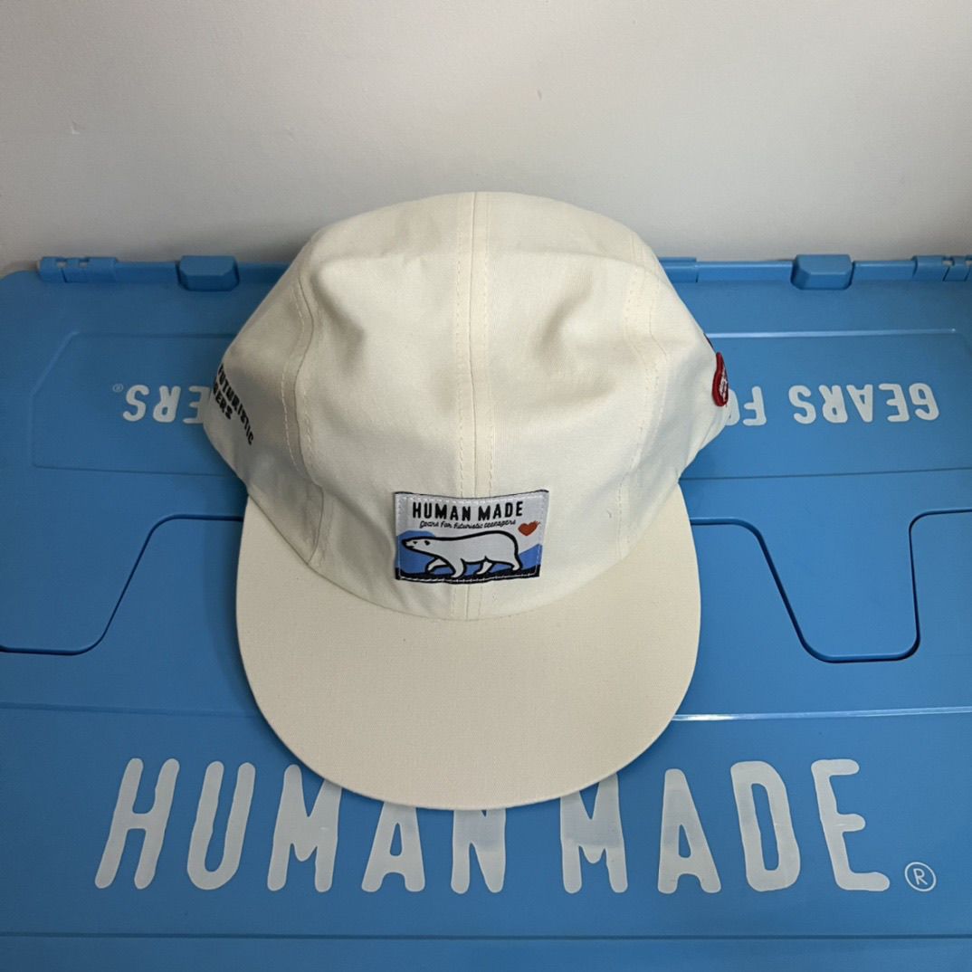 Topi 6 Panel Buatan Manusia Terbaru Bordir Hati Bahan Katun Twill Gaya Streetwear