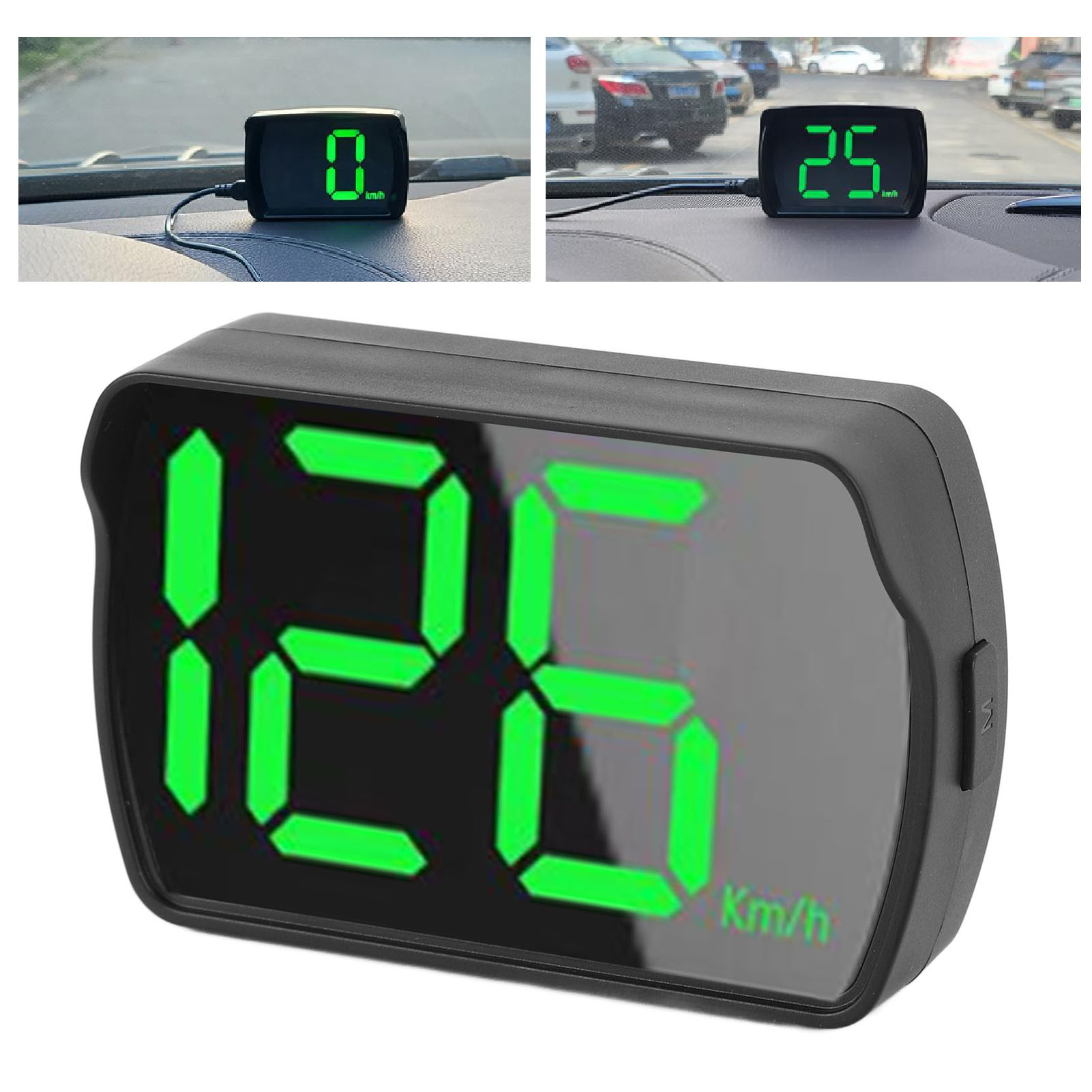 Pantalla HUD para coche, velocímetro HUD para coche, USB Plug and Play, KM MPH, pantalla de velocidad Digital Universal para camión, SUV, autobús, motocicleta