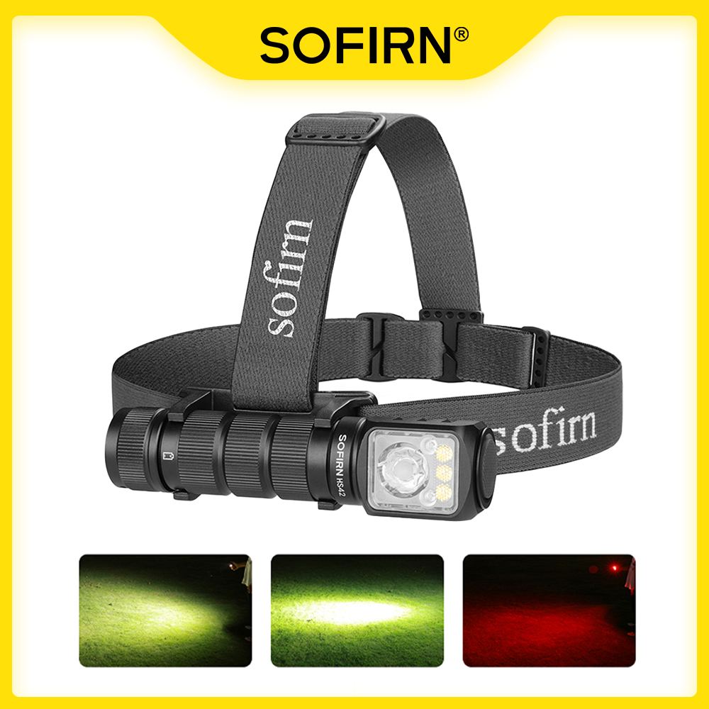 Налобный фонарь Sofirn HS42 SST40 18650, аккумуляторный фонарь 2100 лм, 6 светодиодов с красным светом, прожектор USB C с магнитным хвостом