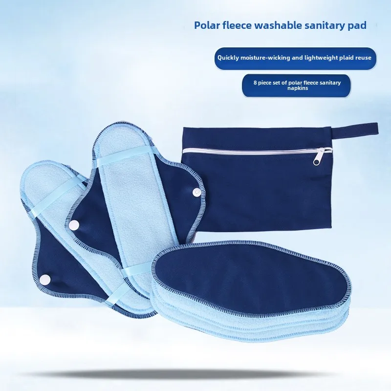 Servilletas sanitarias lavables para mujer, juego de día y noche, forro polar a prueba de fugas, almohadillas suaves respetuosas con la piel, forro para fugas de orina de ancianos, algodón