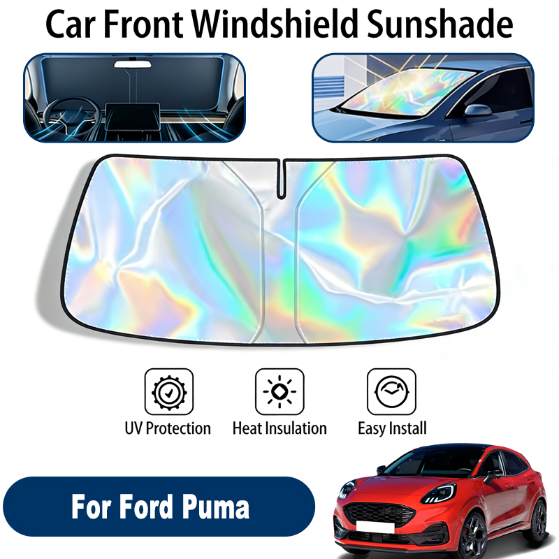Voorruit zonnescherm voor Ford Puma Opvouwbare UV-reflecterende zonbeschermingsafdekking voor de voorruit Accessoires