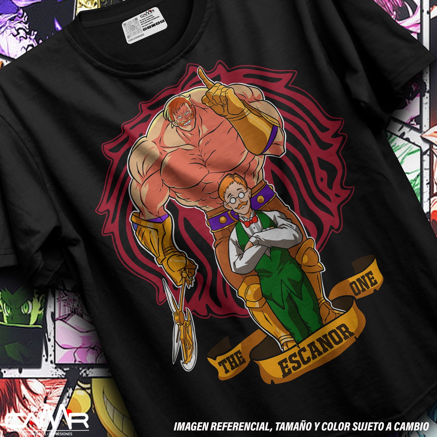The Seven Deadly Sins nanatsu no taizai Hawk.Ban Escanor Anime Unisex T-shirt