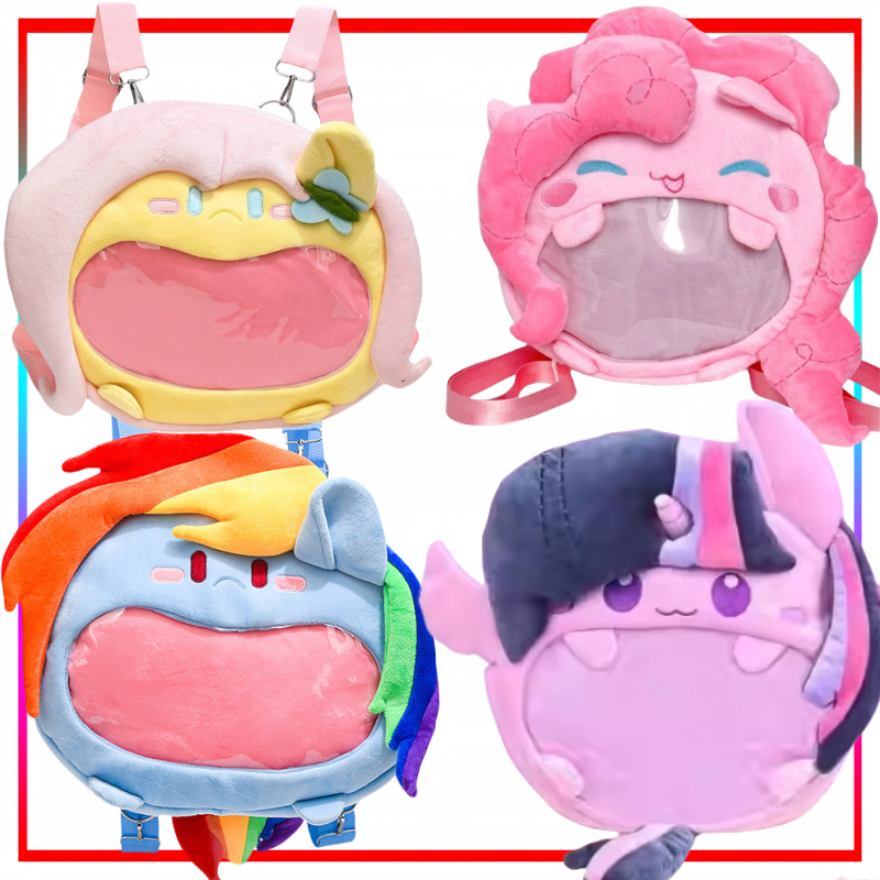Tas Mulut Mewah My Little Pony Pinkie Pie Itabag Tampilan Tembus Kapasitas Besar Penyimpanan Portabel Hadiah Liburan Perjalanan