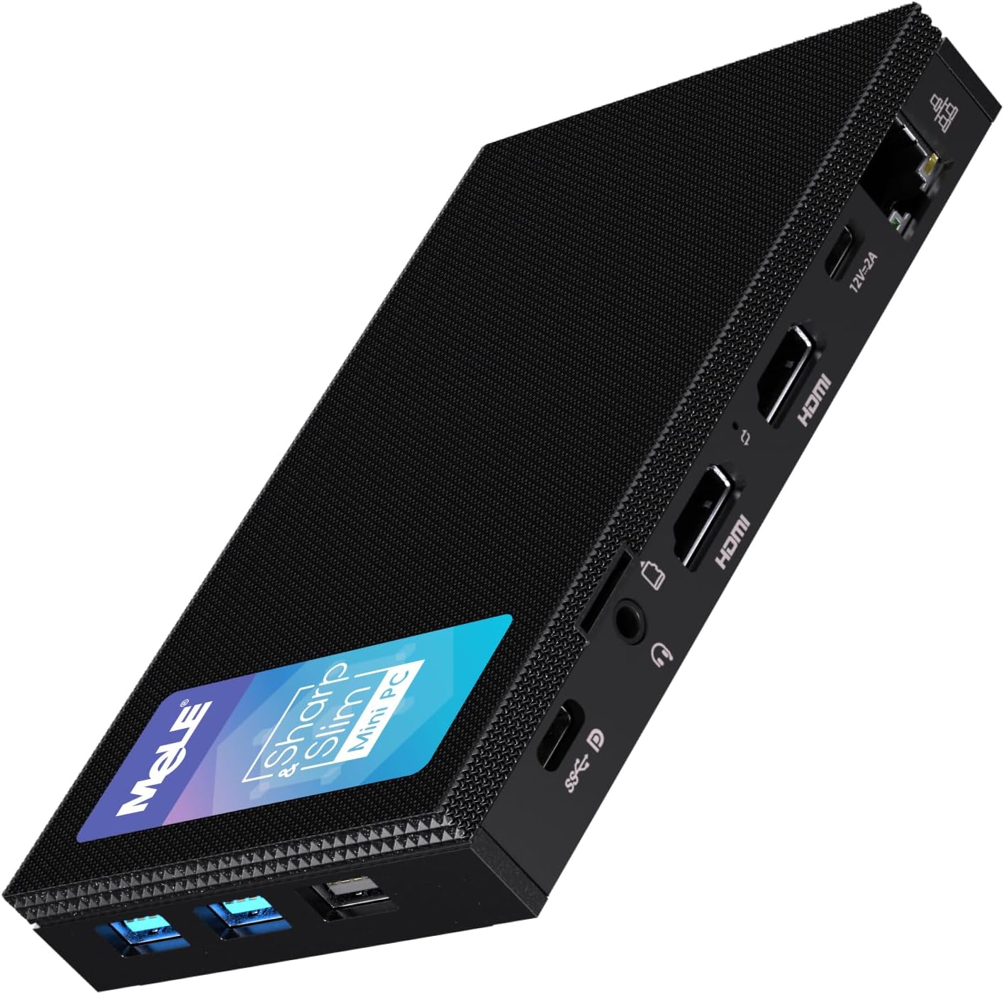 MeLE N100 Fanless Mini PC 16GB 512GB Micro Computer HDMI USB-C DisplayPort 1.4 WiFi5 BT5.1 Quieter 4C